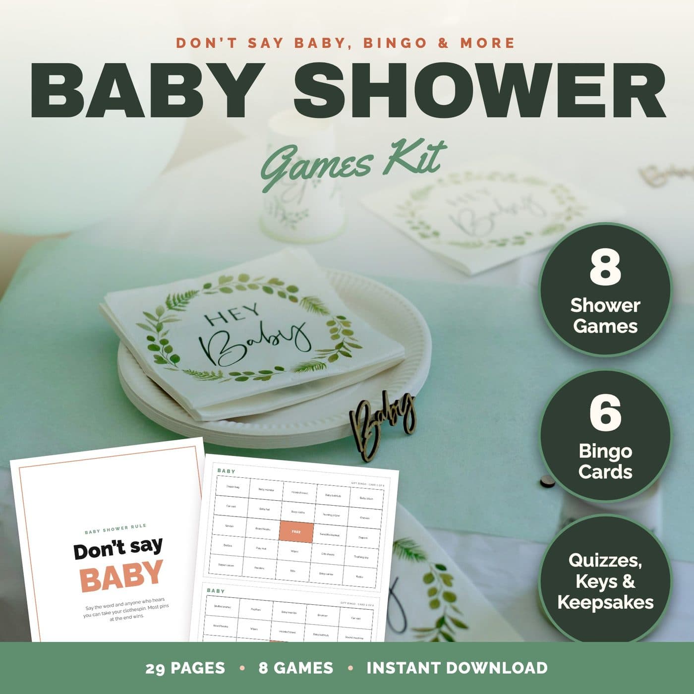 Baby Shower Games: The kit