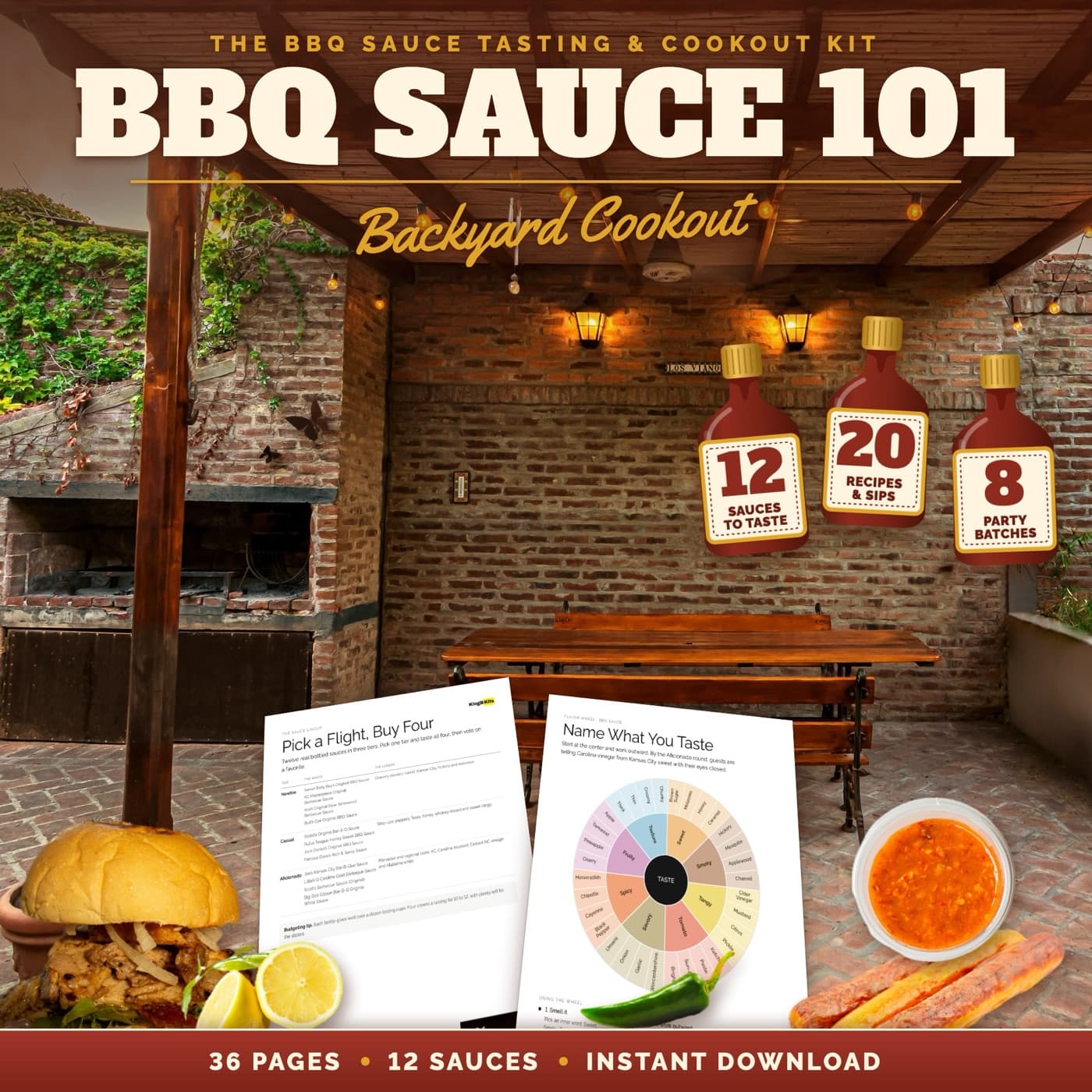 BBQ Sauce 101 BBQ Sauce Tasting & Cookout Party Kit
