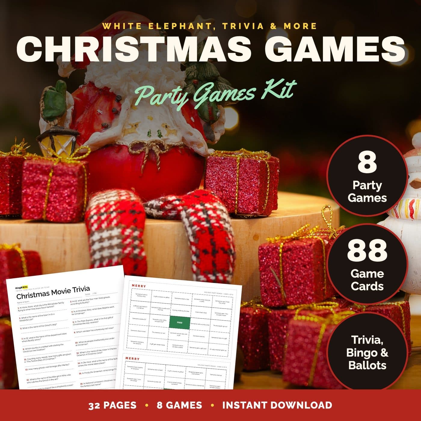 Christmas Party Games Holiday Party Kit
