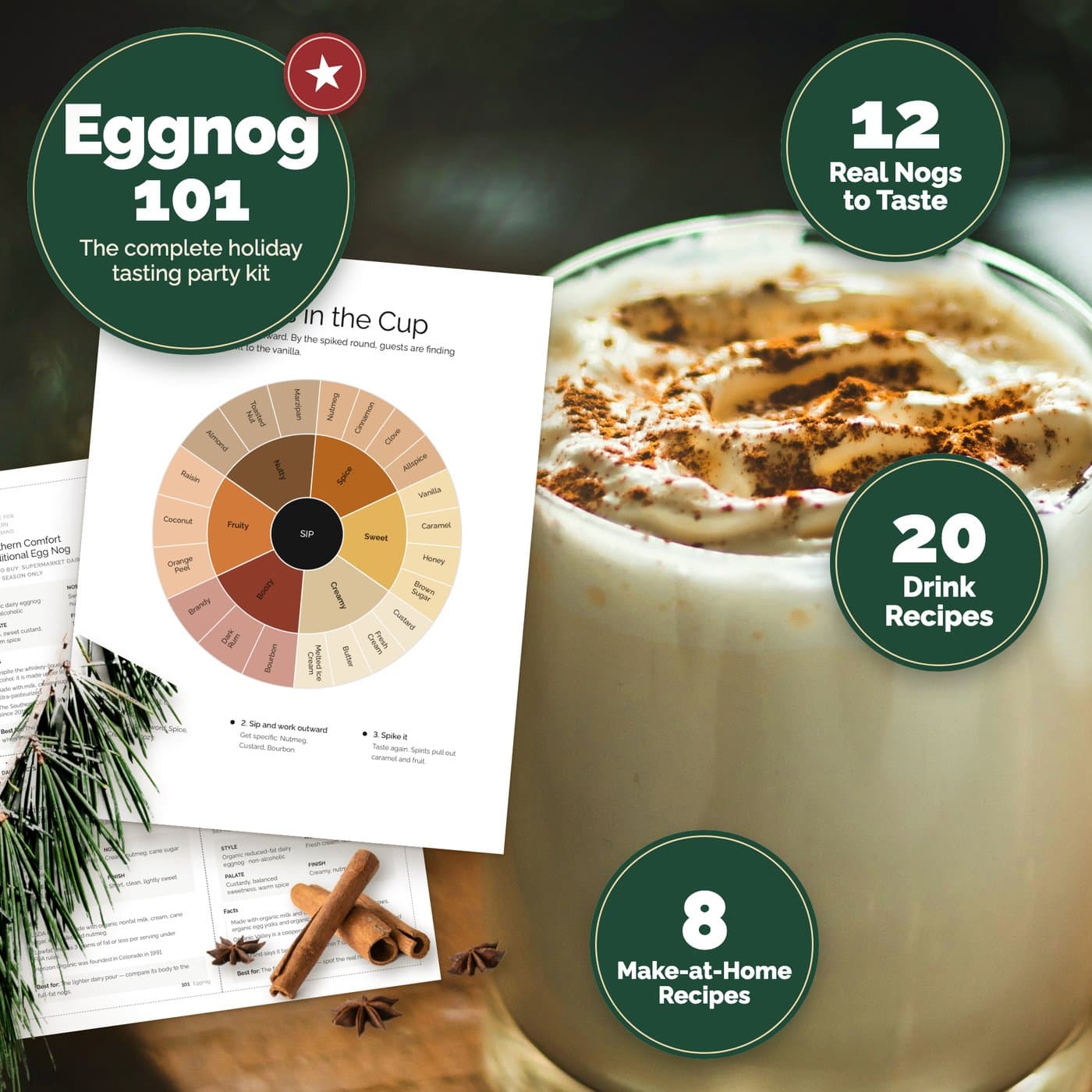 Eggnog 101 Holiday Tasting Party Kit