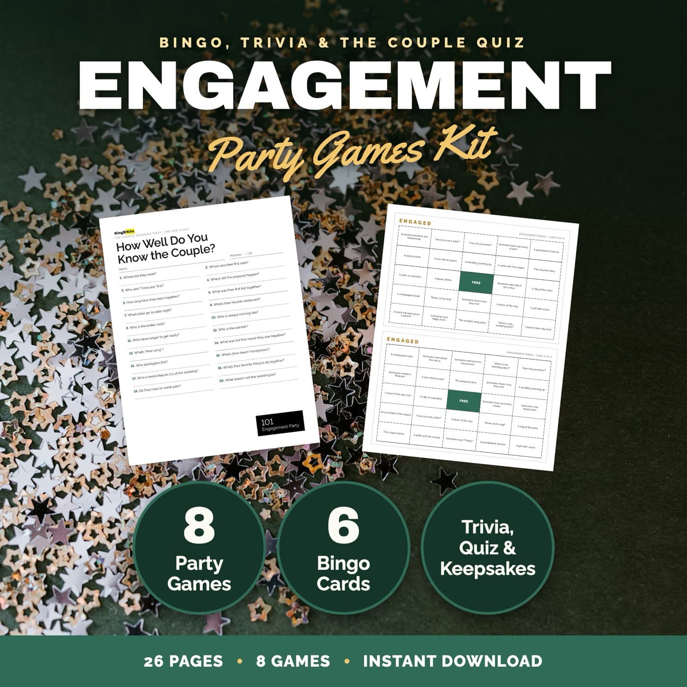Engagement Party Games Party Games Kit