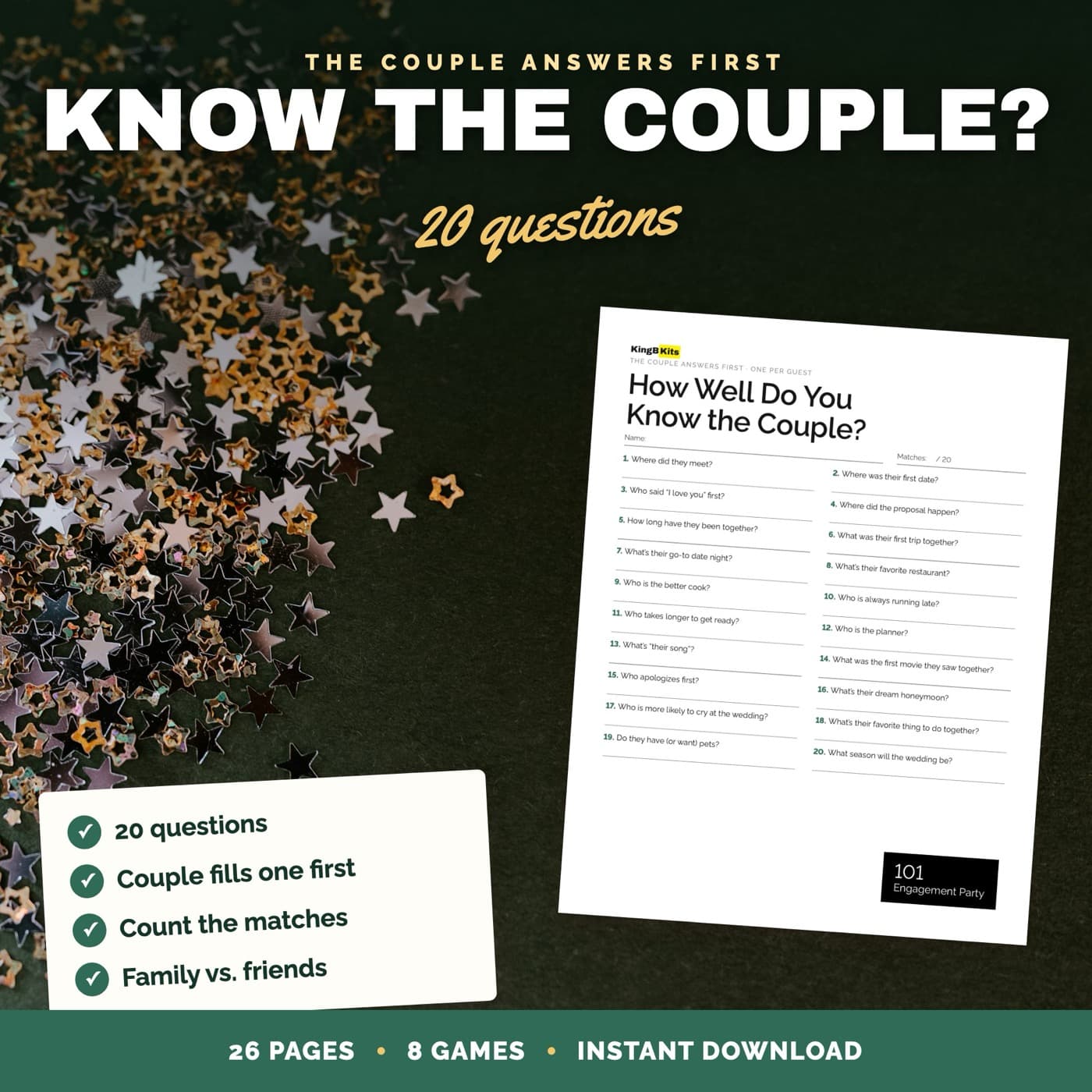 How well do you know the couple?