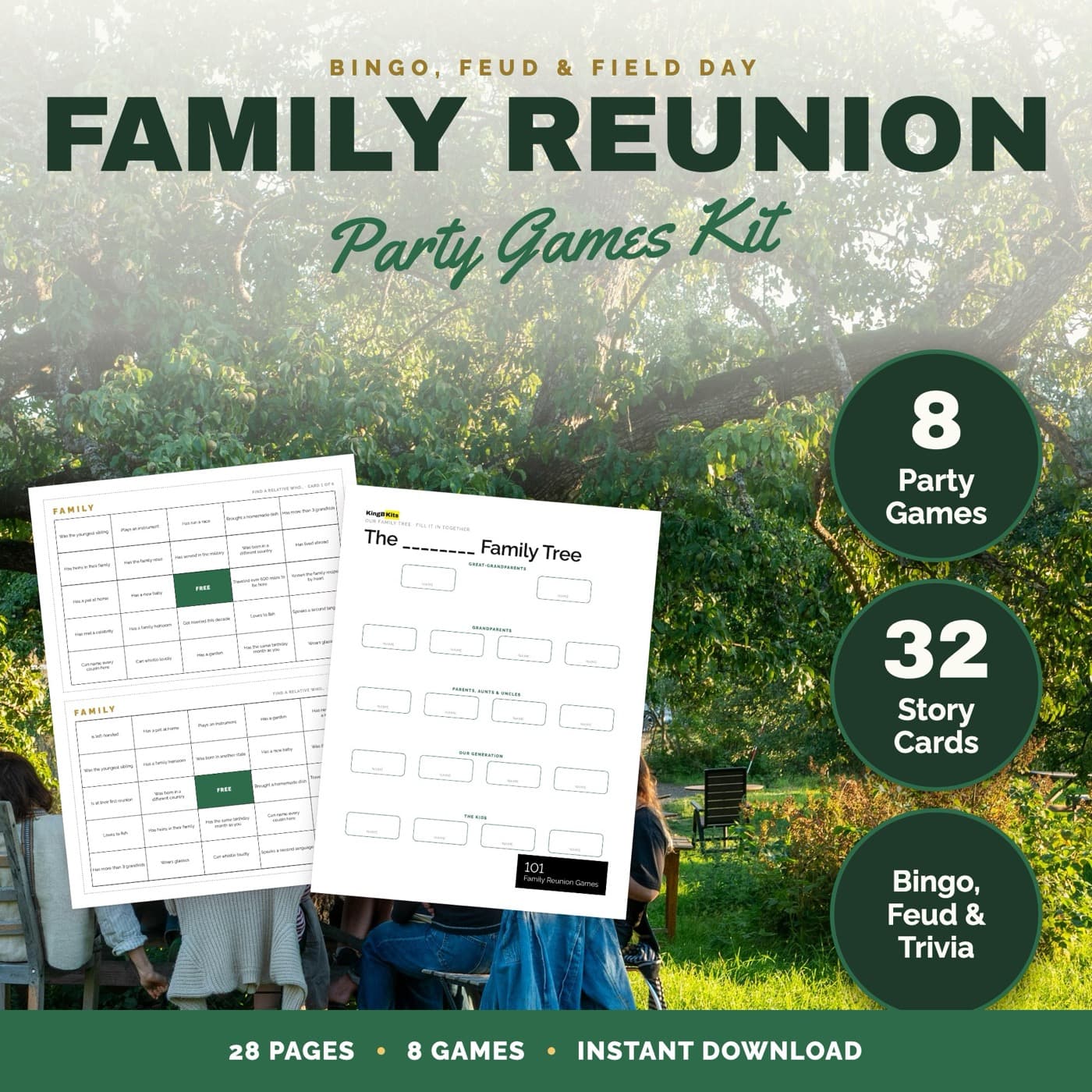 Family Reunion Games Party Games Kit