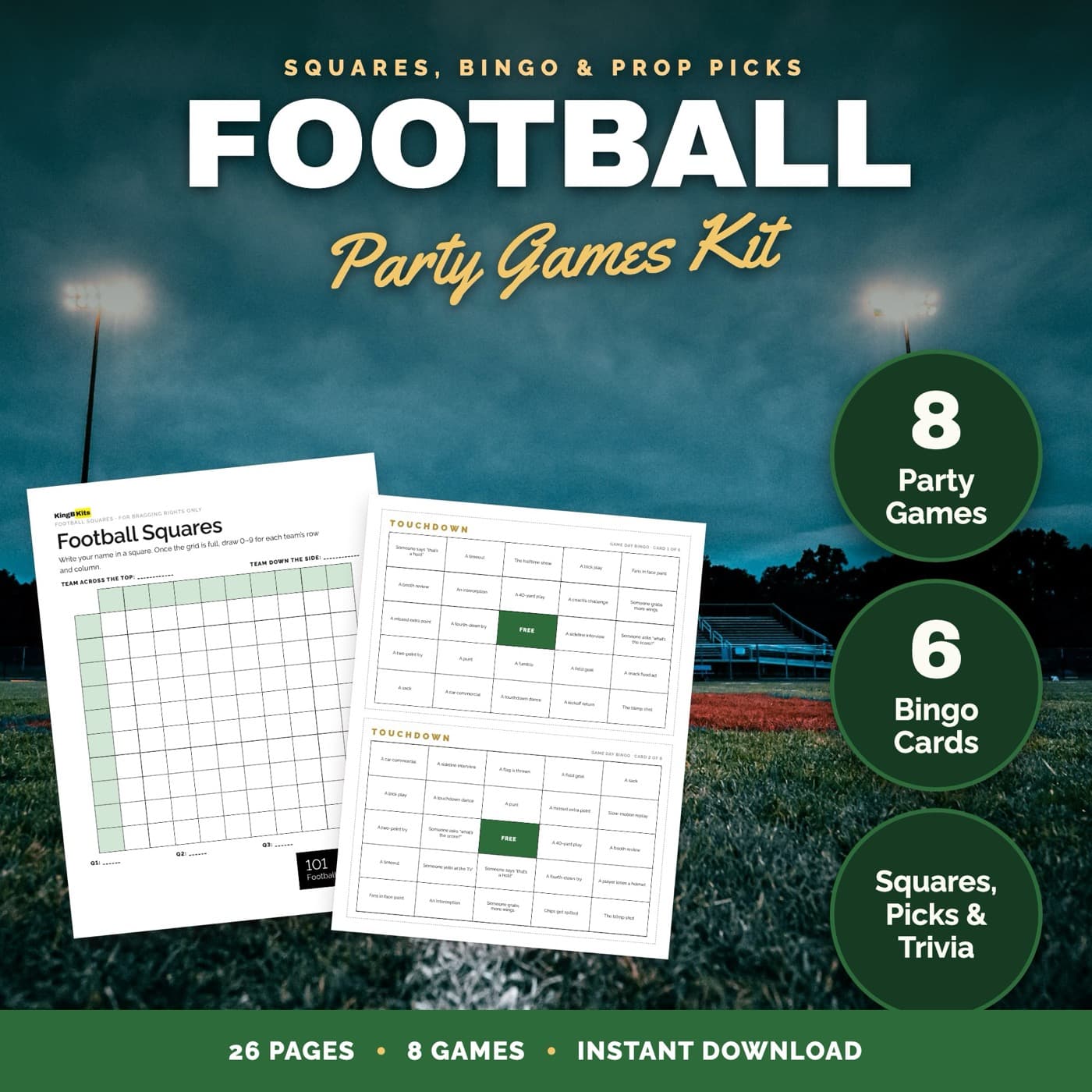 Football Party Games: The kit