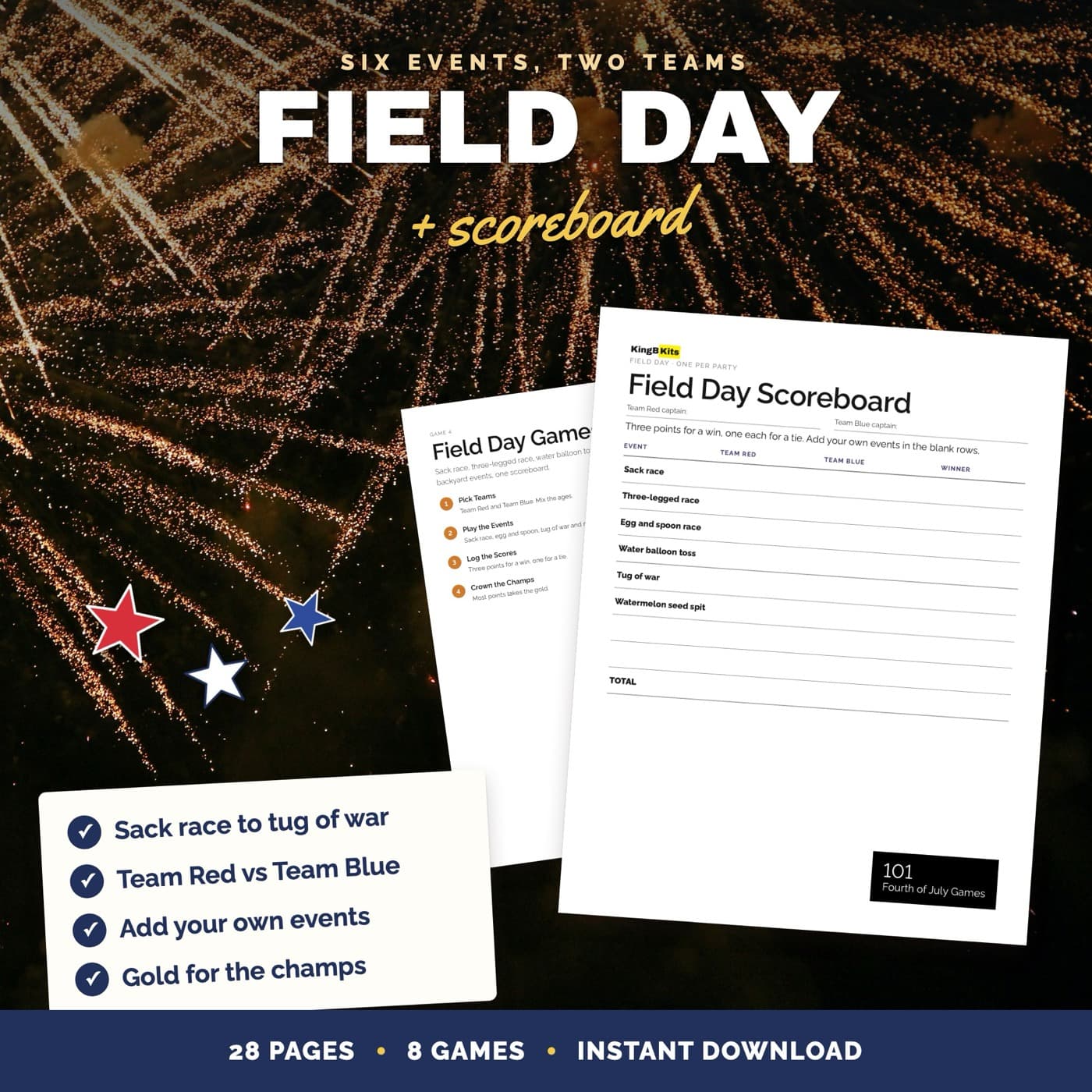 Field Day scoreboard