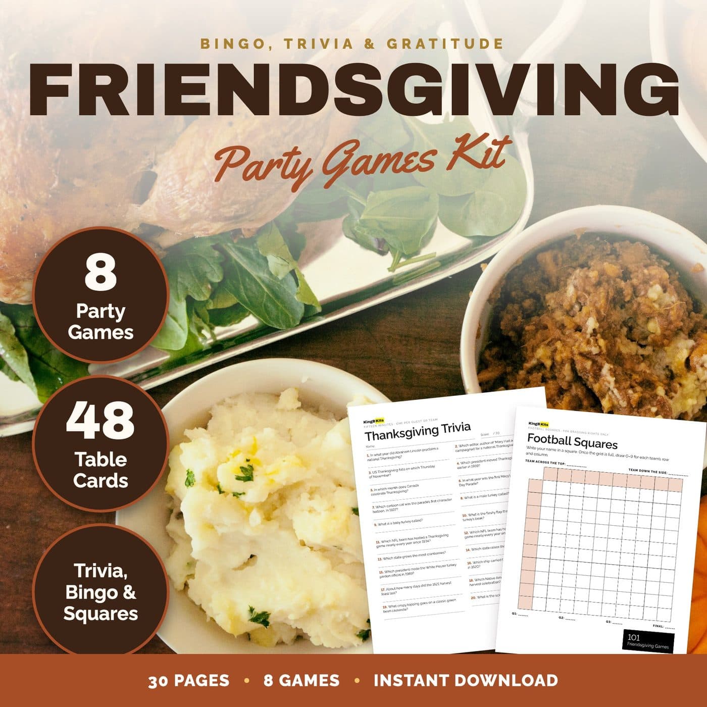 Friendsgiving & Thanksgiving Games: The kit