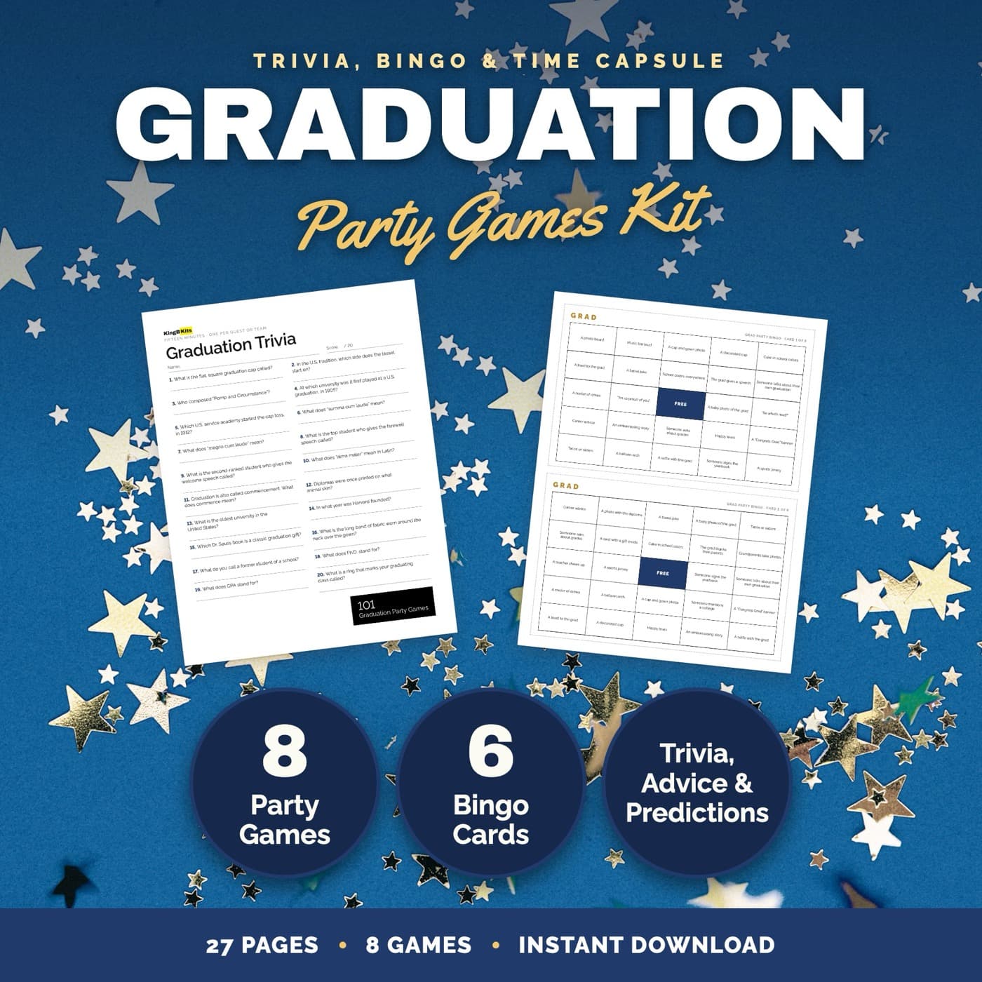 Graduation Party Games Party Games Kit