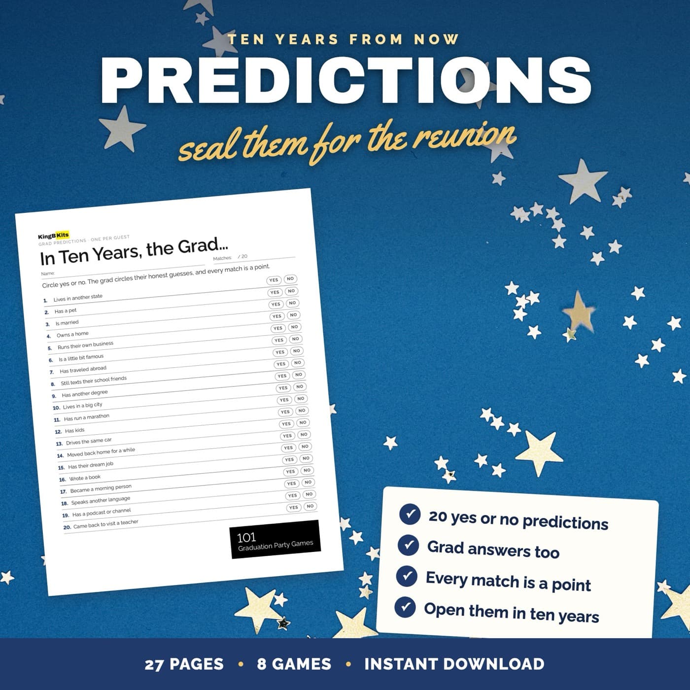 Ten-year grad predictions