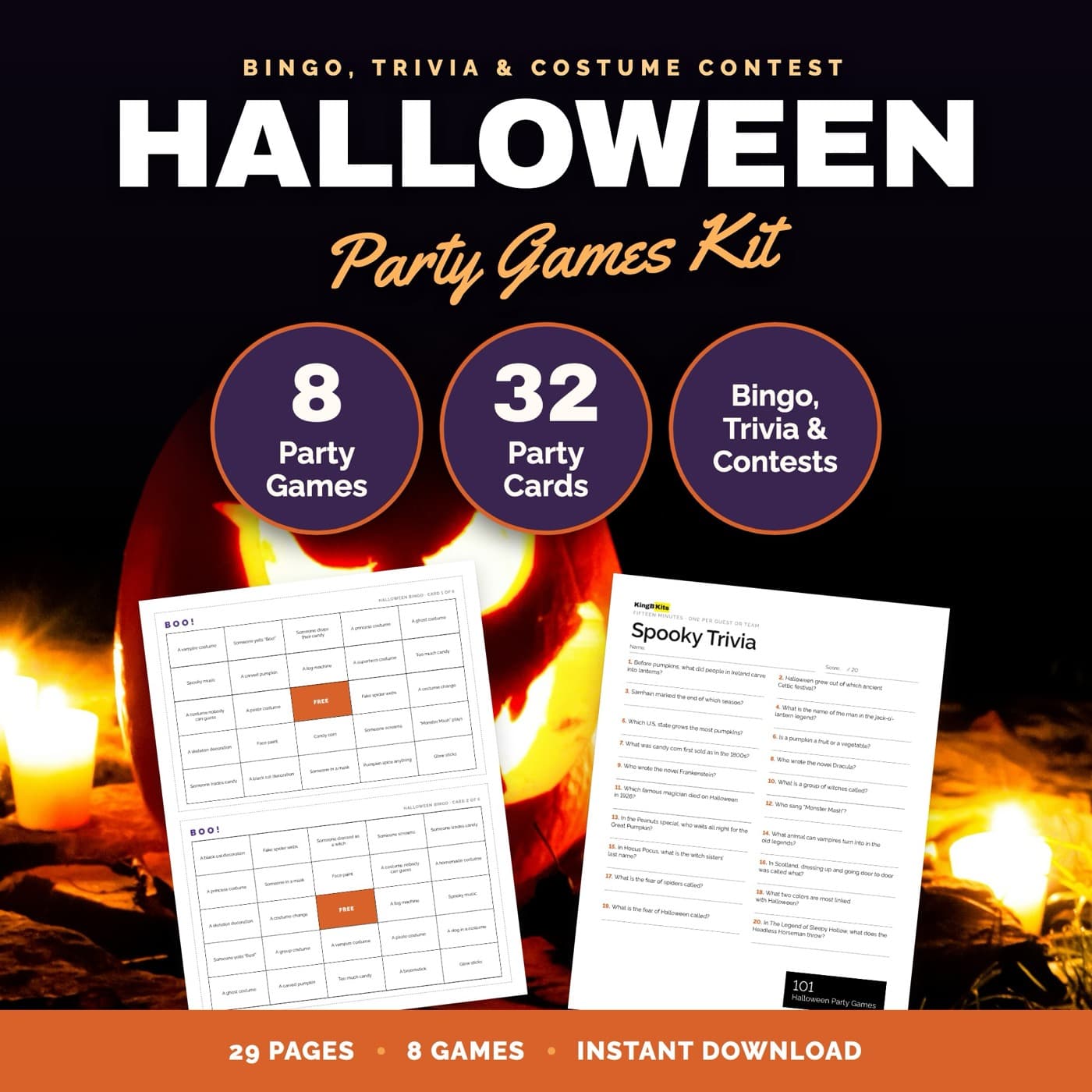 Halloween Party Games Party Games Kit