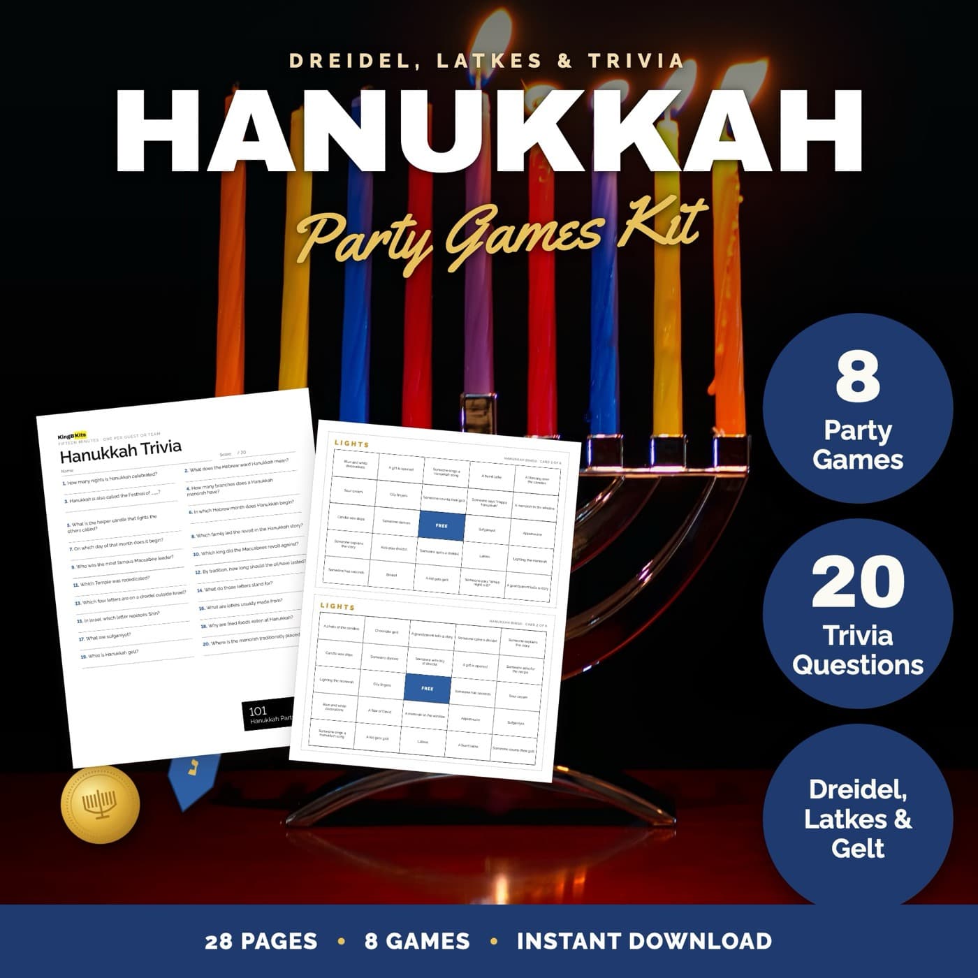 Hanukkah Party Games Party Games Kit