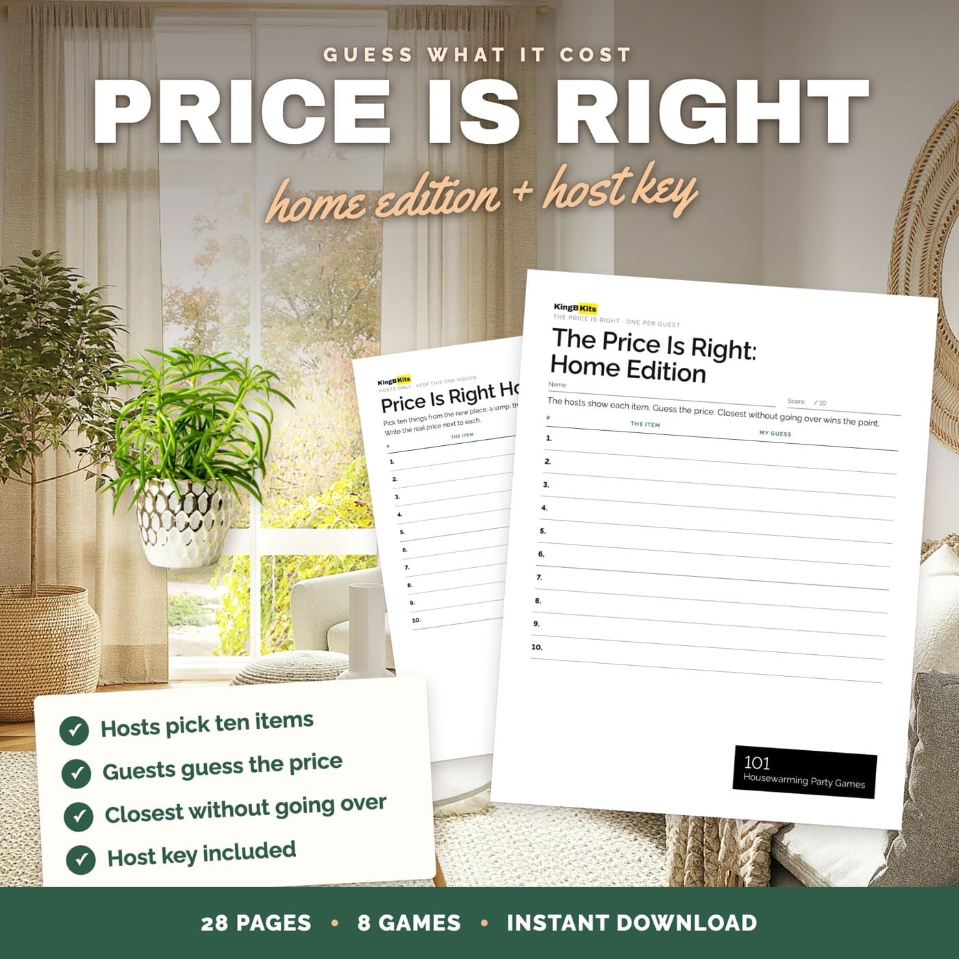 The Price Is Right, home edition
