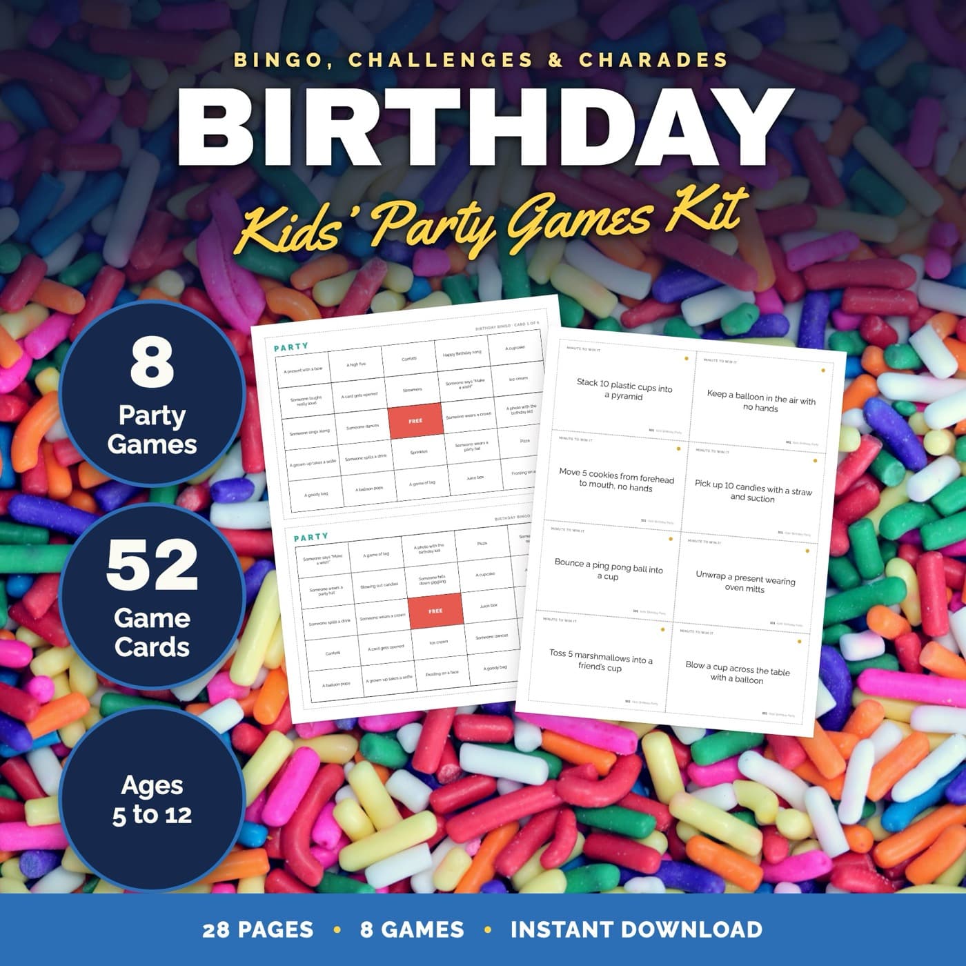 Kids' Birthday Party Games Party Games Kit