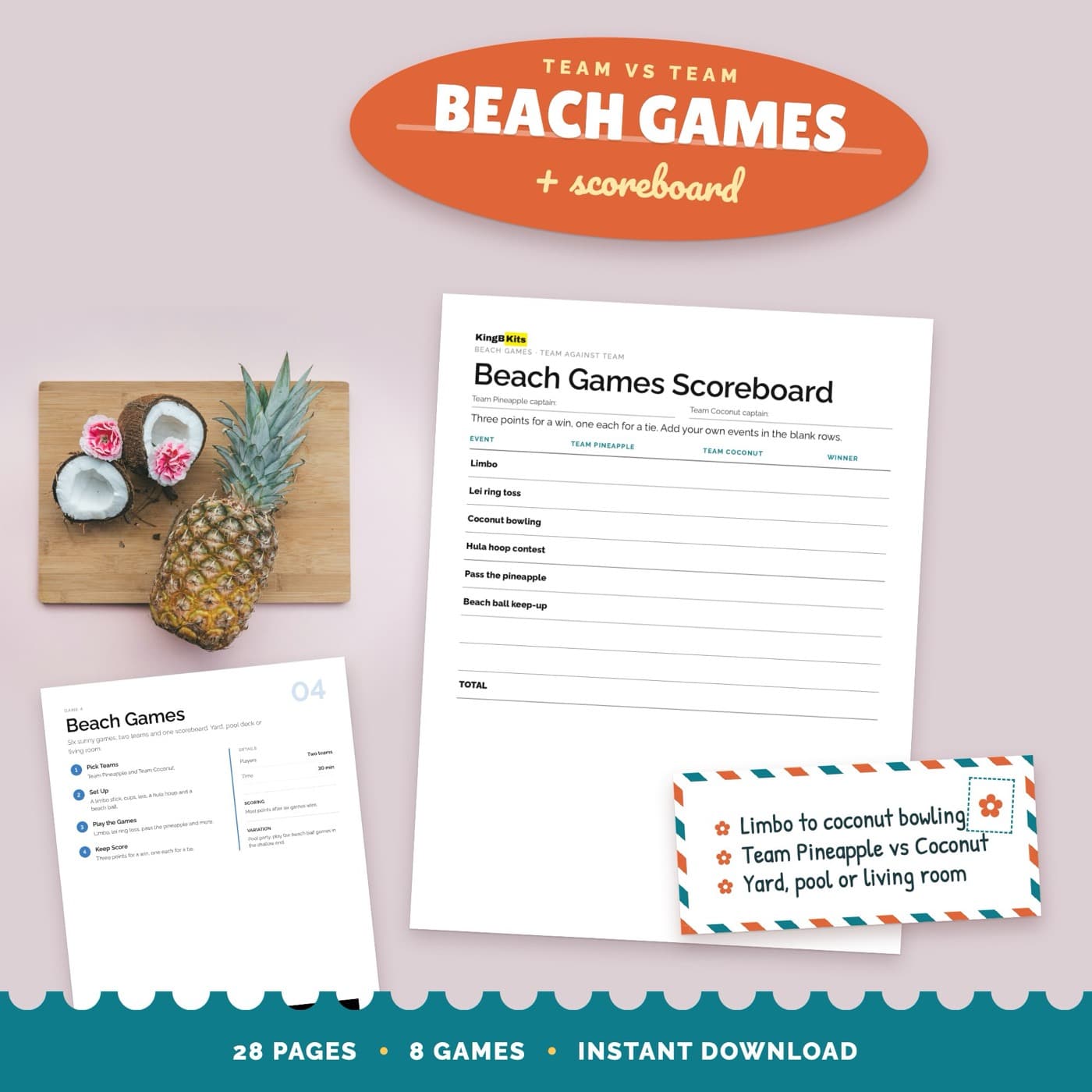 Beach Games scoreboard