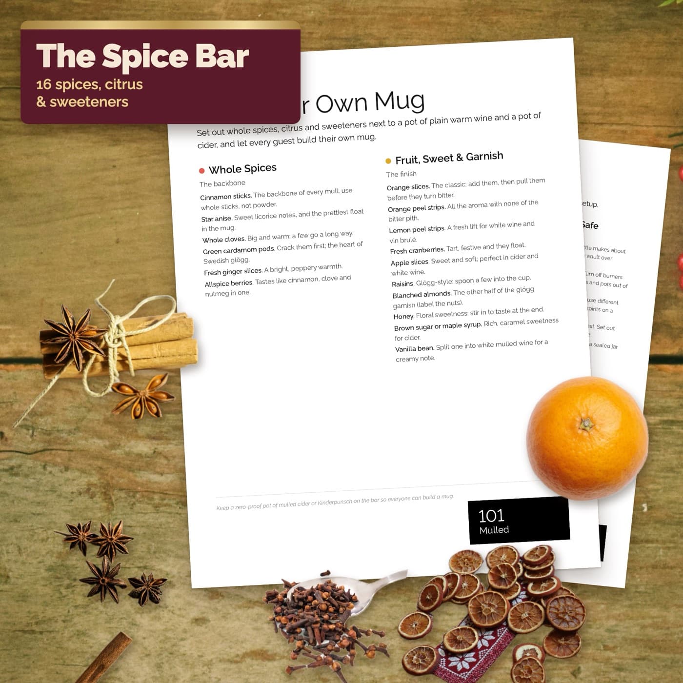 Build-your-own spice bar