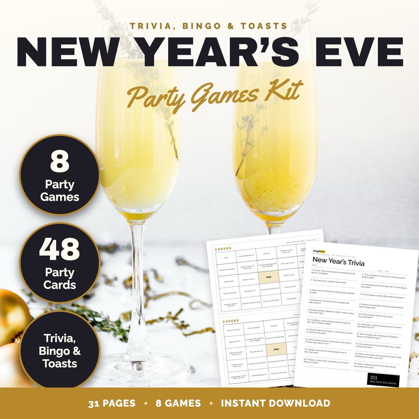 New Year's Eve Party Games: The kit