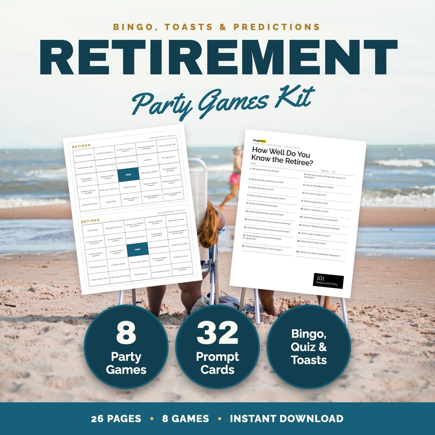 Retirement Party Games Party Games Kit