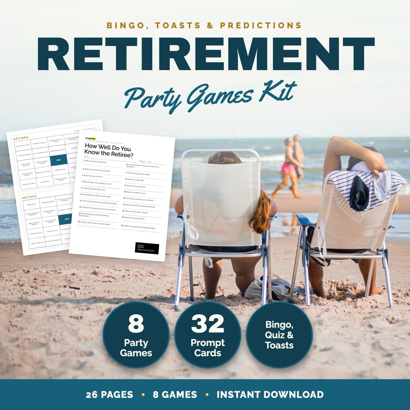 Retirement Party Games Party Games Kit