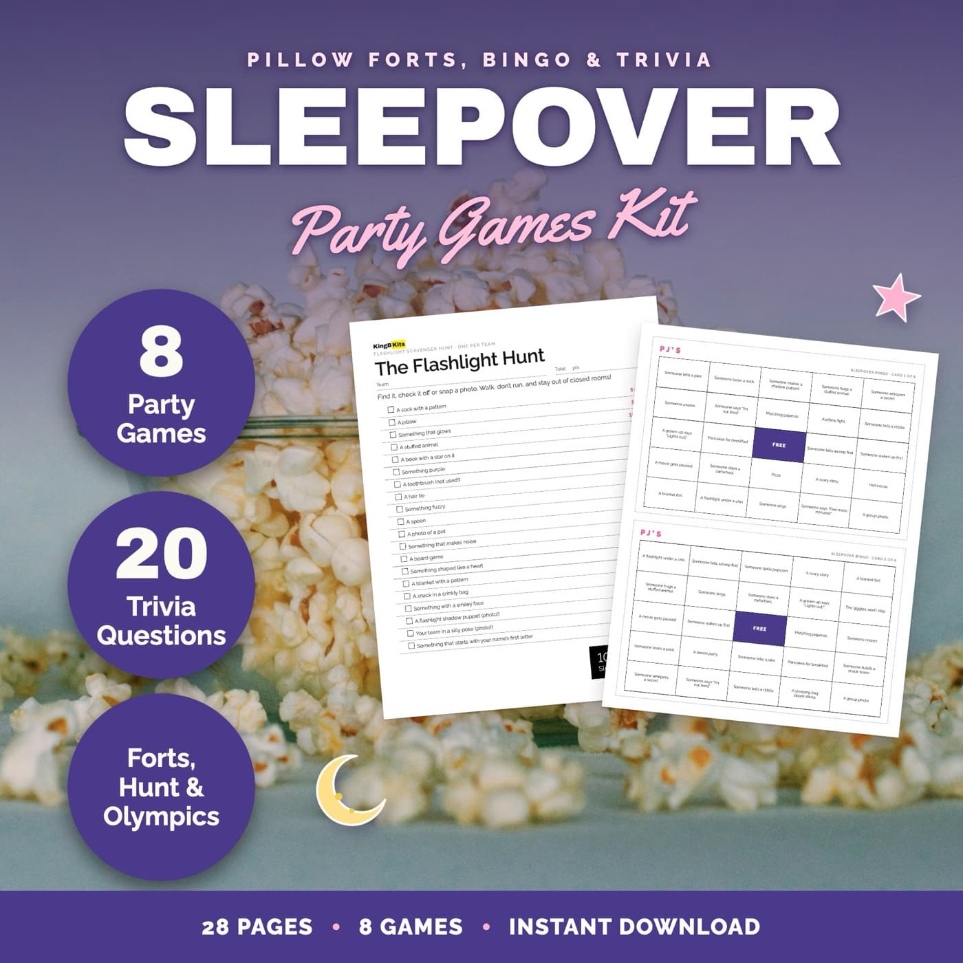 Sleepover Party Games: The kit