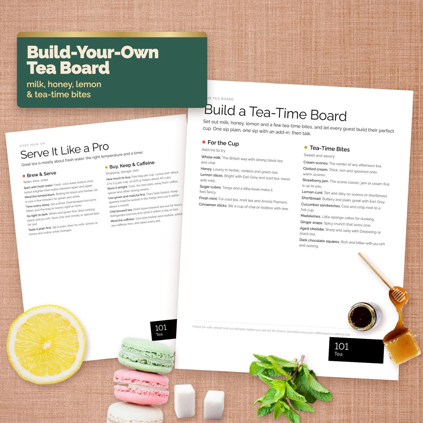 Build-your-own tea board