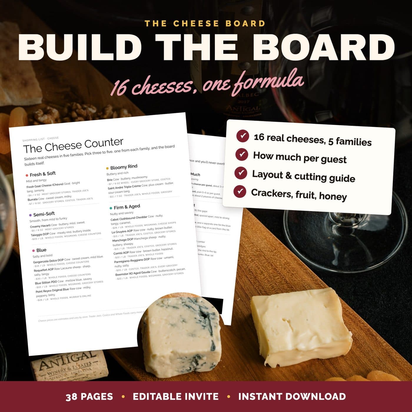 Cheese board builder